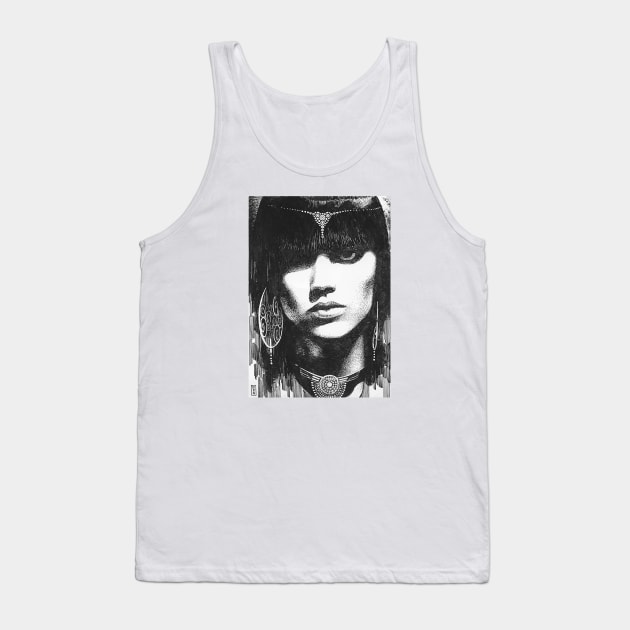 Dark Eyes Tank Top by MuzzaSmokesArt